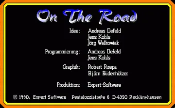 On the Road_Disk1 screen shot title